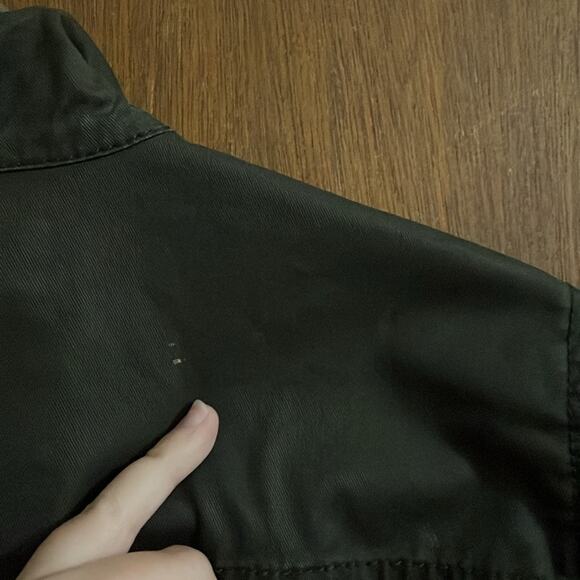 J Crew waxed twill jacket Olive green - Picture 7 of 11